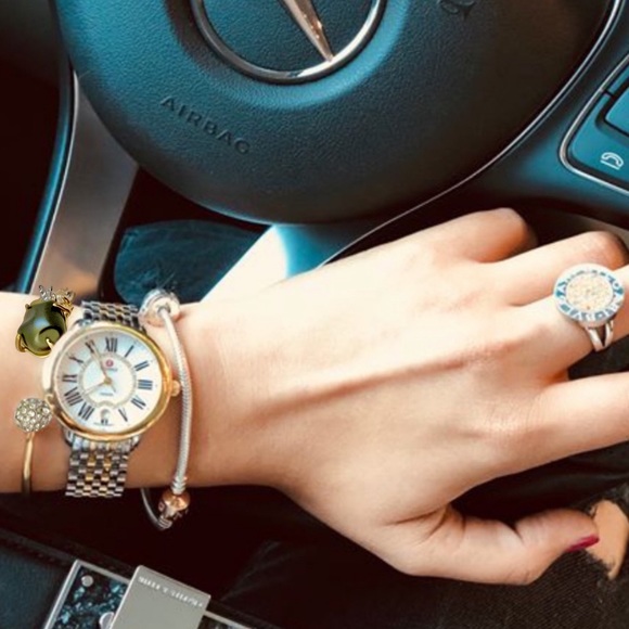 ALEXIS BITTAR • Crystal Starburst Pearl Cuff Bracelet - Picture 2 of 6